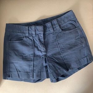 J Crew Blue Cotton Shorts size 2